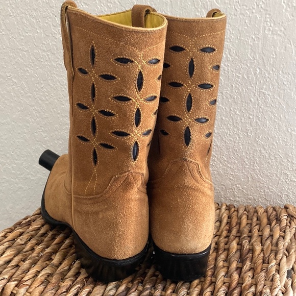 Planet Cowboy for Anthropologie Down and Dirty Pee Wee Boots 8 - Picture 9 of 12
